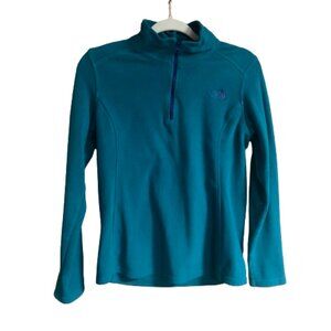 The North Face Teal 1/4 Zip Medium Fleece Women's Pullover Sweatshirt Jacket EUC
